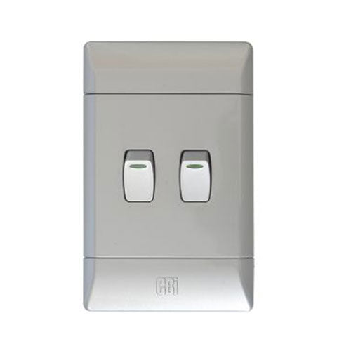 CBi PVC 2 Lever 2-Way Light Switch 4 x 2