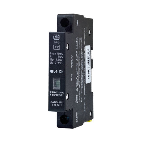 CBi QFL-1(13) Mini Rail Surge Protector with Indication 1P 275V 10kA