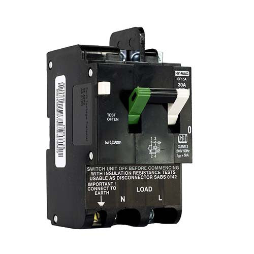 CBi SF15C Earth Leakage 1P+N 6kA 100A