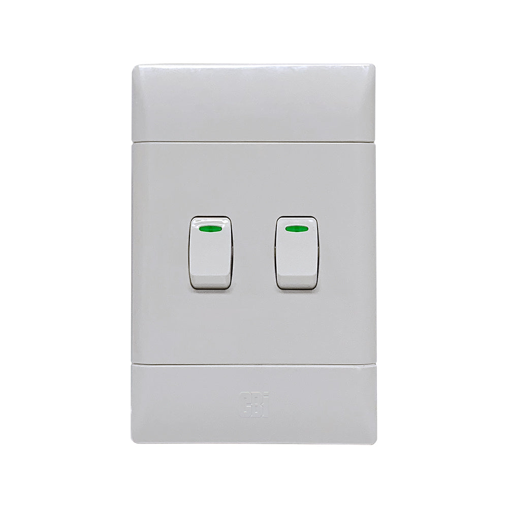 CBi Switch Ultra 2 Lever 2-Way Light Switch 4x2