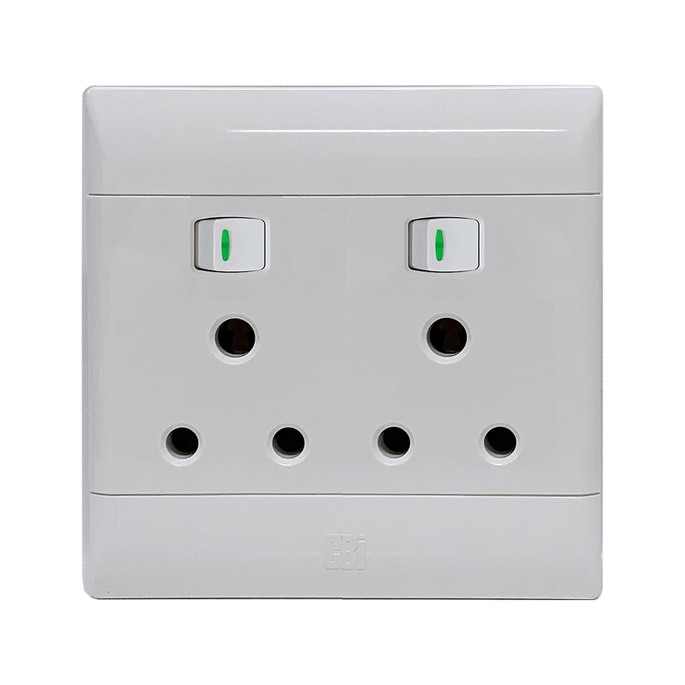 CBi Switch Ultra Double Switched Socket 4x4