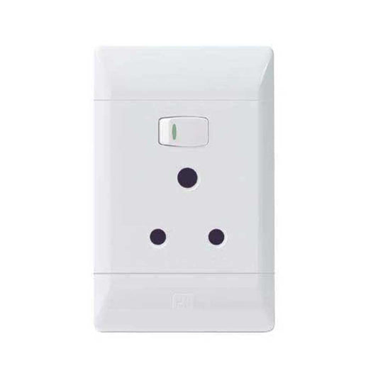 CBi PVC Unswitched Socket 4x2 - White