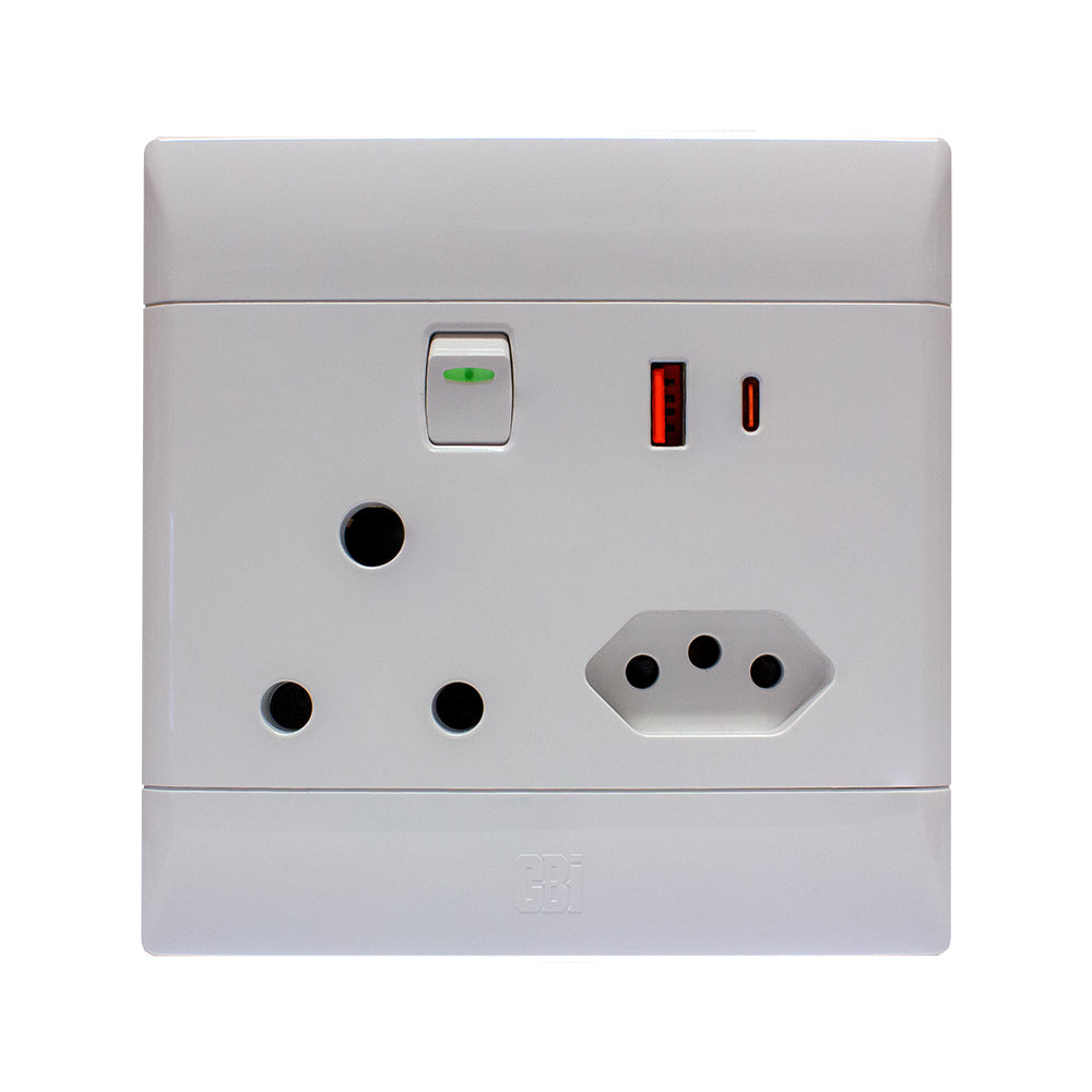 CBi Switch Ultra USB Combo Socket 4x4