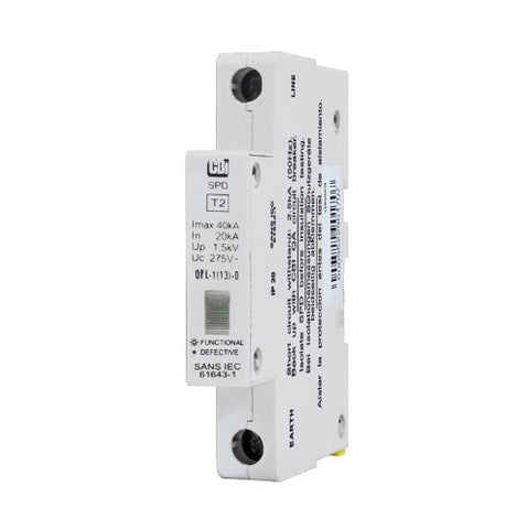 CBi QFL-1(13)D DIN Rail Surge Protector with Indication 1P 275V 10kA