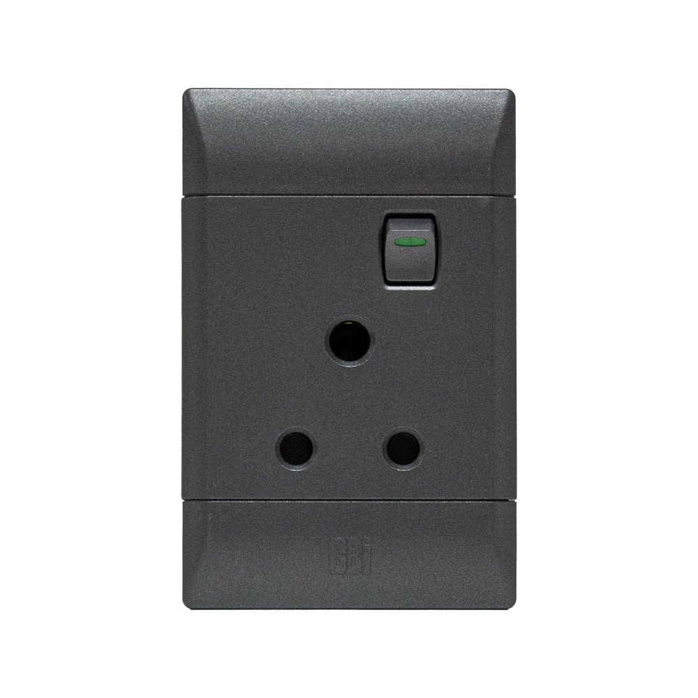 CBi Switch Ultra Single Switched Vertical Socket 4x2