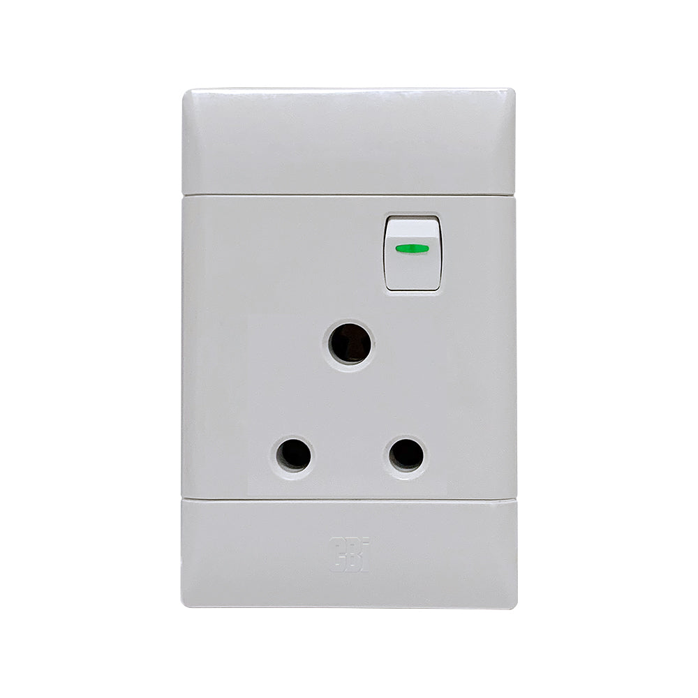 CBi Switch Ultra Single Switched Vertical Socket 4x2