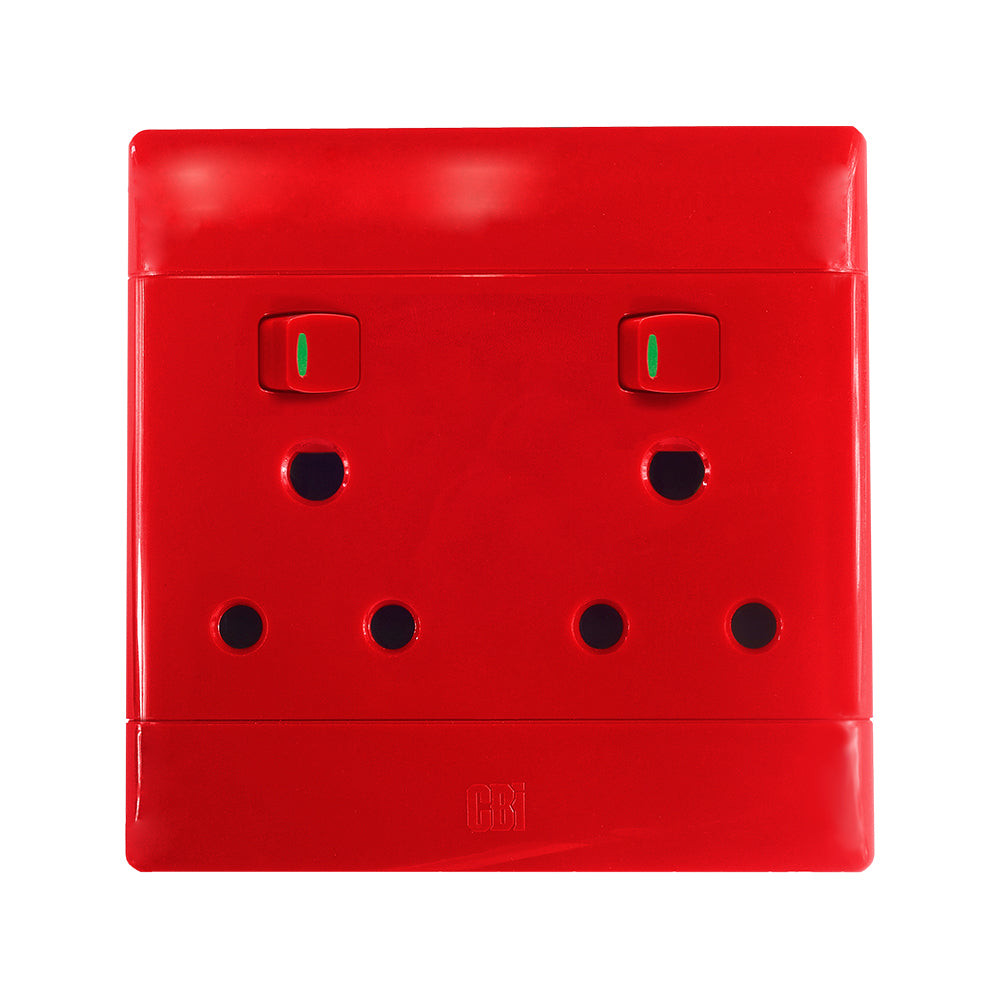 CBi Switch Ultra Single Switched Dedicated Socket 4x4 - Red