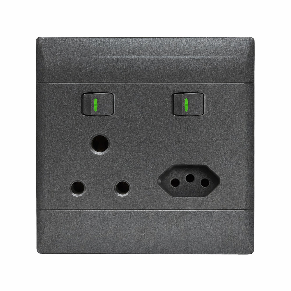 CBi Switch Ultra Double Switched Combo Socket 4x4