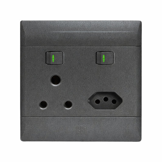 CBi Switch Ultra Double Switched Combo Socket 4x4