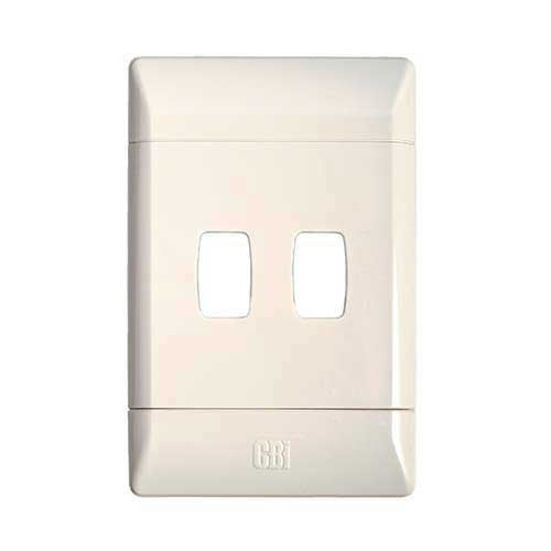 CBi PVC 2 Module Cover Plate 4 x 2