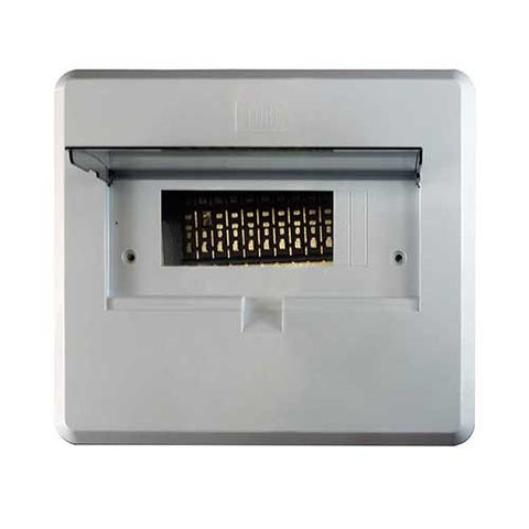 CBi Distribution Board 12 Way Steel with Steel Cover 3190796